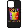 Poppin' Four Years BDay French Fry Poppi Custodia per iPhone 12 Pro Max Pop It - Giocattolo antistress per amanti delle patatine fritte per 4° compleanno