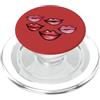 Lacy Chenault Kissy Labbra Illustrazione San Valentino Baci PopSockets PopGrip per MagSafe