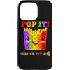 Poppin' Four Years BDay French Fry Poppi Custodia per iPhone 15 Pro Max Pop It - Giocattolo antistress per amanti delle patatine fritte per 4° compleanno