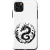 Japanese Sumi e Dragon Drawing Custodia per iPhone 11 Pro Max Dragon Drawing Art Abstract Animal Painting