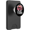 Tuba Player Gifts Le donne reali giocano a Tuba PopSockets PopWallet per MagSafe