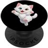 Motivi di gatti per amanti dei gatti, pr Regalo di design artistico con motivo gatto, simpatico PopSockets PopGrip Adesivo