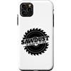 Miftees Carpenter Tees Custodia per iPhone 11 Pro Max Falegnameria divertente Sawdust Is Man Glitter
