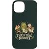Thrift Store Findin Custodia per iPhone 14 Divertente opossum di topo rana con amici della parsimonia