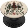 Christmas Season Buon Natale Alberi di Natale Festa di Vacanza PopSockets PopGrip Adesivo