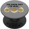 Funny Thanksgiving Men Women Deviled Egg You Know Why Im Here Thanksgiving PopSockets PopGrip Adesivo