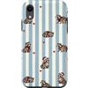 Raccoon Woodland Illustrations Custodia per iPhone XR Procione Natale carino Woodland Boho Pattern