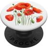 Poppy Flowers graphics Fiori di papavero PopSockets PopGrip Adesivo