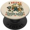 Thrift Store Findin Funny Estate Shopping Haul Frog Thrifting Antico Amante PopSockets PopGrip Adesivo
