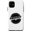 Miftees Carpenter Tees Custodia per iPhone 11 Falegnameria divertente Sawdust Is Man Glitter