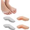 YLLZJ Separatore Dita Piede, 4Pcs Separatori Mignolo Piede, Separatori Dita Dei Piedi, Distanziatori Dita Piedi Silicone, Proteggi Dita Piede Sovrapposte, Proteggi Mignolo Piede per Sollievo Piedi