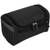 Nikou Borsa da Toilette Appesa, Beauty Case da Viaggio Borsa Portaoggetti per Articoli da Toeletta, per Shampoo per Rasoio Portatile Impermeabile Uomo Donna per Viaggi (Nero)