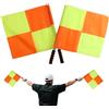 Generic Bandiere Arbitri Calcio 2 Pezzi Bandiere Arbitri Sport | Arancione E Giallo, Manico Ergonomico Per Partite E Competizioni
