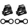QiYTTrade Clip per boccaglio, 4 pezzi in silicone e clip di ricambio POM, 25 mm | Struttura flessibile in silicone e POM | Per attrezzatura da snorkeling e immersioni | Montaggio rapido a clip | Adatto per