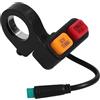 ZMdooreasy Interruttore per scooter LCD ad alta luminosità incluso nero | Schermo LCD HD, chiara visibilità, include chiave di sicurezza, funzionamento semplice rotazione, finitura nera standard