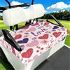 Myfsucce Coprisedili universali per carrello da golf, 2 passeggeri, 130 x | Coperta in poliestere, facile da installare, traspirante, lavabile, per auto da golf