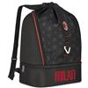 Seven Zaino Sport Milan 24L con Fondo Rigido Portascarpe e Tasca Portaborraccia, 31 x 48 x 19 cm, in Poliestere, Zip con Tirazip Personalizzati, per Palestra, Allenamenti e Tempo Libero