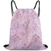 Morbuy 35x42cm Sacca Sportiva Impermeabile Zaino a Sacco (Viola Chiaro) | Zaino Traspirante Stile Pastorale Fresco, Leggero Grande Capacità Coulisse Sportivo, per Palestra, Scuola, Viaggi, Uomo Donna