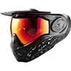 Vynebtrv Maschera integrale regolabile per paintball e airsoft | Struttura sagomata in TPE, Cinghia posteriore in silicone, Regolazione imbottita, Lente PC rimovibile