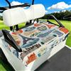 Myfsucce Coprisedili universali per carrello da golf, 2 passeggeri, 130 x | Coperta in poliestere, facile da installare, traspirante, lavabile, per auto da golf