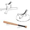 Generic Supporto per bastone da battitore in acrilico per pipistrelli da 20,3 cm | Mensola per mazza da baseball per decorazione da tavolo, allenamento, gioco di softball, pratica di battuta
