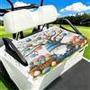Myfsucce Coprisedili universali per carrello da golf, 2 passeggeri, 130 x | Coperta in poliestere, facile da installare, traspirante, lavabile, per auto da golf