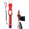 Generisch Pinza per labbra di pesce 2 in 1 con bilancia da 18 kg | Attrezzatura per pesca in kayak per trota, pesce persico, siluro, pesca in spiaggia, pesca in barca, pesca in kayak