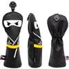 UDHSNJZG Coprimazze Da Golf Set Copritesta For Mazze Da Golf For Driver Nero For Fairway Putter Mallet