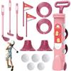 Vervevum Golf per Bambini, Set da Golf per Bambini, Interessante Set per con Putter, Palline, Bandiere e Altro, Giochi per Esercizi all'aperto per esercitarsi nel mirare, oscillare
