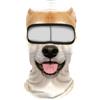 Generisch Viso da sci 3D con orecchie per festival musicali, sci, Halloween, attività all'aperto (B, taglia unica)