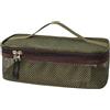 Generic Borsa portaoggetti da campeggio, con cerniera, in rete, da viaggio, Verde | Custodia portatile per pentole per viaggi, vacanze, picnic, barbecue, avventura, cucina, arrampicata