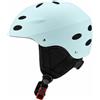 QLoztyse Casco da Discesa Ventilato con Chiusura a Sgancio Rapido Regolabile Casco da Simbolo Occhiali Integrati con Ventilazione per, Donne