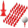 Generic Tee da golf colorati, tee da golf corti, a doppio strato | Portatili, 50/100 unità Attrezzatura da golf riutilizzabile ad alte prestazioni per donne e uomini golfisti
