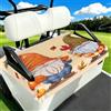 Myfsucce Coprisedili universali per carrello da golf, 2 passeggeri, 130 x | Coperta in poliestere, facile da installare, traspirante, lavabile, per auto da golf