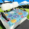 Myfsucce Coprisedili universali per carrello da golf, 2 passeggeri, 130 x | Coperta in poliestere, facile da installare, traspirante, lavabile, per auto da golf
