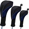 UDHSNJZG Coprimazze Da Golf 3 pezzi/set Copritesta da golf in legno fairway for driver for coperture protettive for mazze