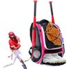 Generic Zaino per attrezzatura da baseball e softball, borsa sportiva di grande | Oxford 600D ad alta densità, può contenere fino a 4 pipistrelli, scomparto separato per scarpe (34 x 22 x 45 cm, 650 g)