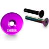 SHREDR. - Cappuccio Disco Ahead | alluminio leggero | con vite in alluminio 6061 in nero e pulsante olio | 16 colori anodizzati