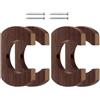 Generic Supporto per pagaia per kayak, 4 pezzi, in legno | Espositore per racchette da barca, per collezionisti, appassionati di canoi, canoisti, pescatori, cantine, garage, capannoni