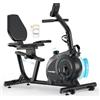 Wenoker [2025 aggiornato] Wenoker Ergometer Cyclette Cyclette con freno magnetico, sensori di impulso e display LCD, 8 livelli di resistenza fino a 160 kg, ergometro di seduta con schienale per anziani