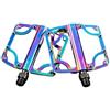 GFJFsetSH Pedali for bici piatti ultraleggeri CNC 1SET | Accessori ciclismo antiscivolo colorati a 3 cuscinetti