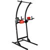 K-Sport: Power Tower, attrezzo per il fitness, barra per trazioni autoportante, torre multifunzione fino a 150 kg, con stazione per dip e barra per trazioni, allenamento della forza per la casa