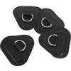 JECOMPRIS 4 Pezzi Toppa Triangolare per Tavola Gonfiabile in PVC Nero | Tenuta, Installazione Semplice, Pratica e Versatile, per Surfboard e Gommoni