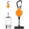 Opilroyn Portachiavi Retrattile Portabadge Retrattile Antismarrimento Robusto | Portachiavi Con Moschettone Clip E Cordino per Outdoor Campeggio Escursionismo Zaino in Spalla Corsa Sport Borraccia Borsa
