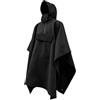 ZJIEYU Poncho Tattico, Impermeabile Militare Traspirante per Adulti | Impermeabilità 15.000 mm, permeabilità al vapore acqueo 30.000 mm, con 4 occhielli metallici