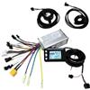 Generic Controller Motore brushless a Onda sinusoidale 25A 24V/36V/48V 350W con acceleratore PAS UART n. 2 Set Display P3LCD for Parte Bici elettrica da Montagna