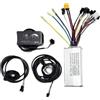 Generic Controller Motore brushless a Onda sinusoidale 30A 24V 36V 48V 350W con Display a LED S810 Acceleratore a magneti PAS 12 for E-Scooter E-Bike