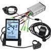 Generic Controller Motore brushless E-Bike 250W 350W 24 36V 48V 13A 15A Display LCD Universale M5 PAS for Riparazione Scooter Elettrico Bicyle
