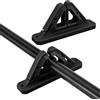 Generic Set di 2 supporti per canna da pesca in silicone, montaggio a parete, senza | Set di 2 supporti da parete in silicone per canna da pesca (0,08-1,18 pollici), installazione adesiva senza trapano