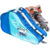 Generic Borsa per pattini da ghiaccio portatile grande custodia da viaggio | Borsa per pattinaggio su ghiaccio per bambini per ragazzi ragazze per bambini protezione trasporto pista di hockey bagagli